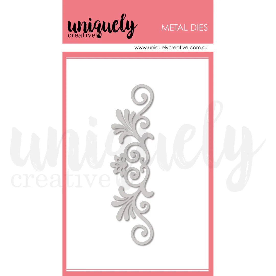 Uniquely Creative - Flourish Scroll Die - The Crafty Kiwi