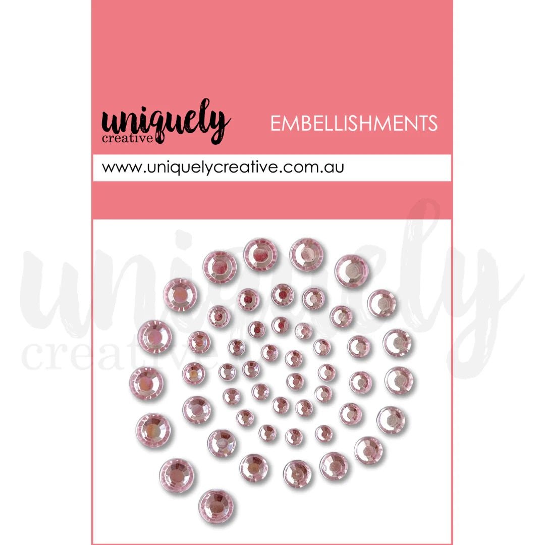 Uniquely Creative - Pink Rhinestones - The Crafty Kiwi