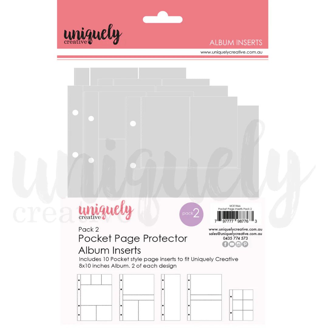 Uniquely Creative - Pocket Page Album Inserts - Pack #2 - The Crafty Kiwi
