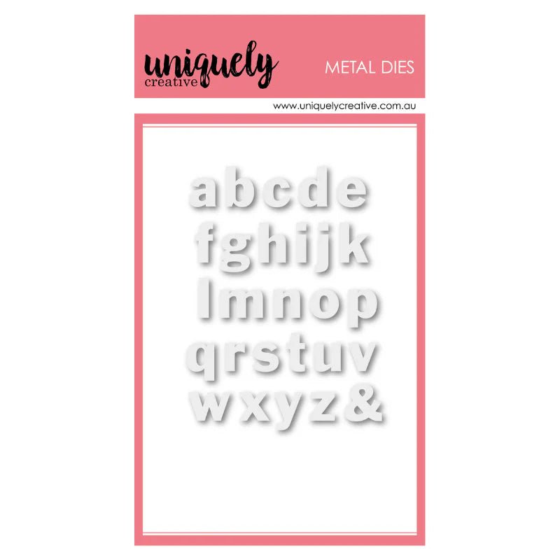 Uniquely Creative - Small Lowercase Alpha die - The Crafty Kiwi