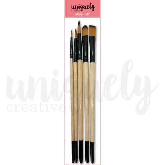 Uniquely Creative - Unicolour Brush Set (5/pack) - The Crafty Kiwi