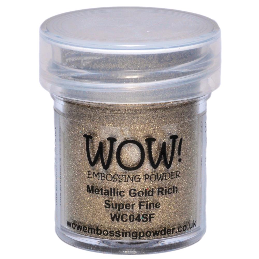 Wow - Embossing Powder - Superfine - Metallic Gold - The Crafty Kiwi
