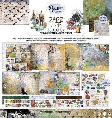 3Quarter Designs - DADZ LIFE 12x12 Collection Pack - The Crafty Kiwi