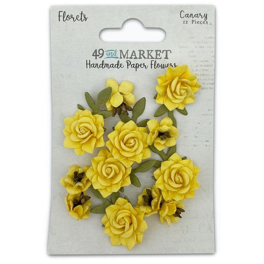 49 and Market - Florets Paper Flowers - Canary - The Crafty Kiwi