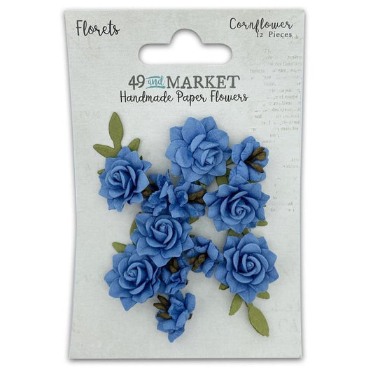 49 and Market - Florets Paper Flowers - Cornflower - The Crafty Kiwi