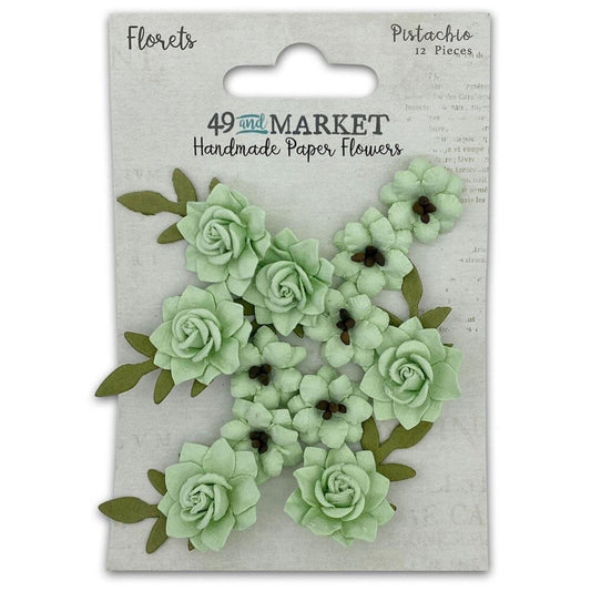 49 and Market - Florets Paper Flowers - Pistachio - The Crafty Kiwi