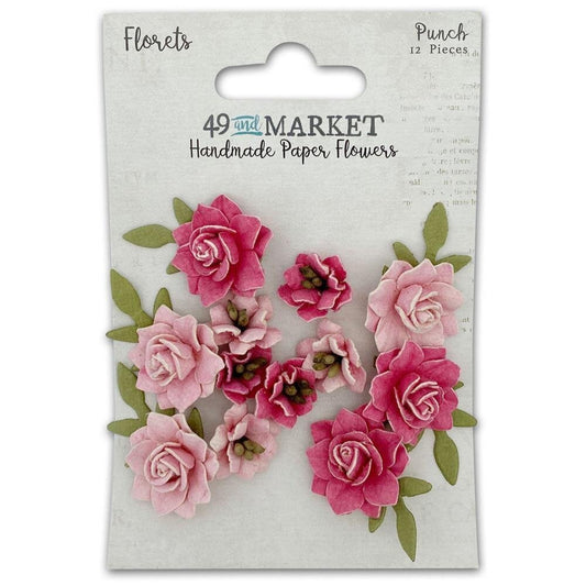 49 and Market - Florets Paper Flowers - Punch - The Crafty Kiwi