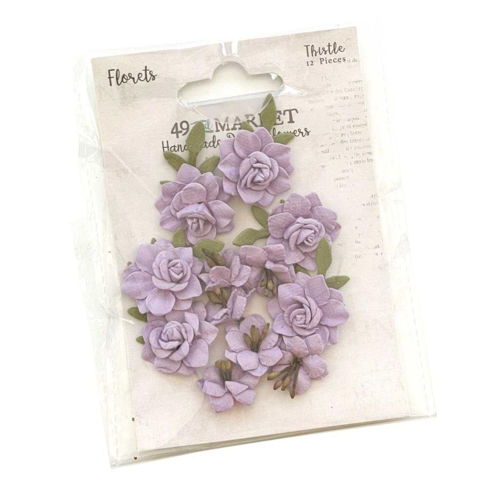 49 and Market - Florets Paper Flowers - Thistle - The Crafty Kiwi