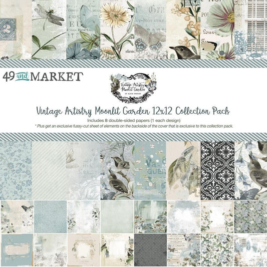 49 and Market - MOONLIT GARDEN -12x12 Collection Pack - The Crafty Kiwi