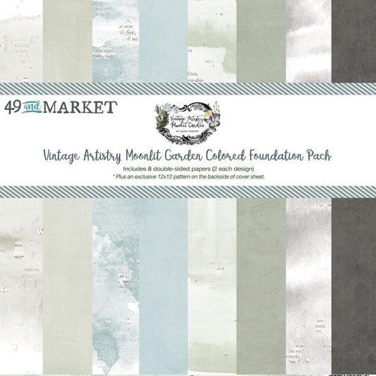 49 and Market - MOONLIT GARDEN -12x12 Foundation Pack - The Crafty Kiwi