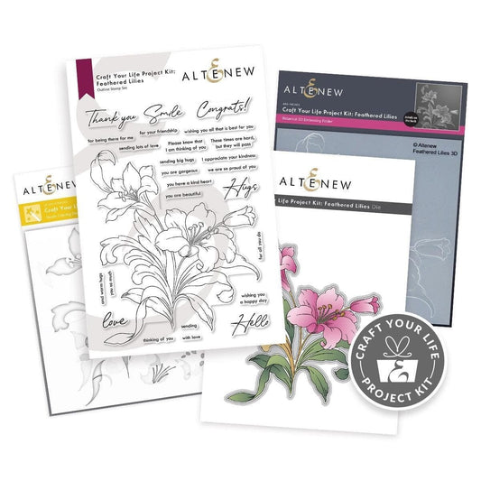 Altenew - Craft-Your-Life Project Kit: Feathered Lilies - The Crafty Kiwi