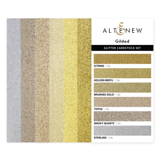 Altenew - Glitter Cardstock Set - Gilded 3” x 6” - The Crafty Kiwi