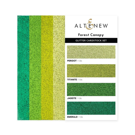 Altenew - Glitter Gradient Cardstock Set - Forest Canopy - The Crafty Kiwi