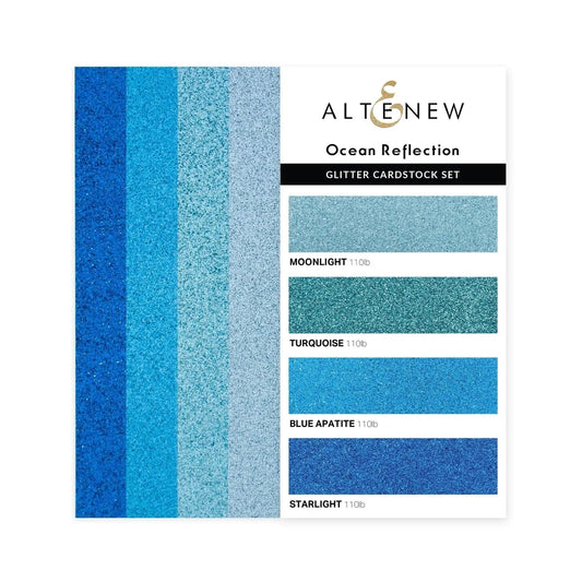 Altenew - Glitter Gradient Cardstock Set - Ocean Reflection - The Crafty Kiwi