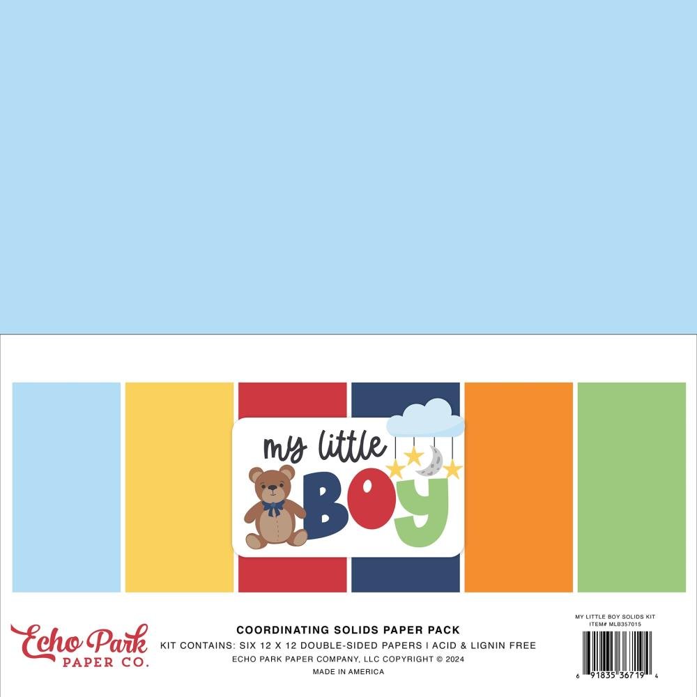 Echo Park - My Little Boy Bundle Kit - The Crafty Kiwi
