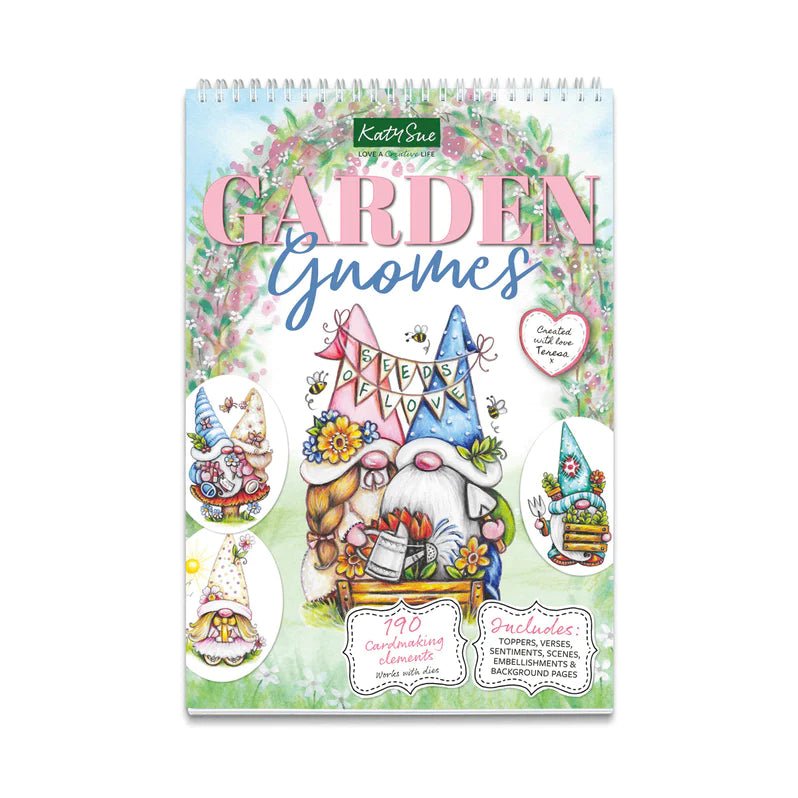Katy Sue - Garden Gnomes Paper Craft Pad - The Crafty Kiwi