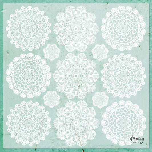 Mintay - Decorative Vellum 12x12 - Doilies (1/sheet) - The Crafty Kiwi