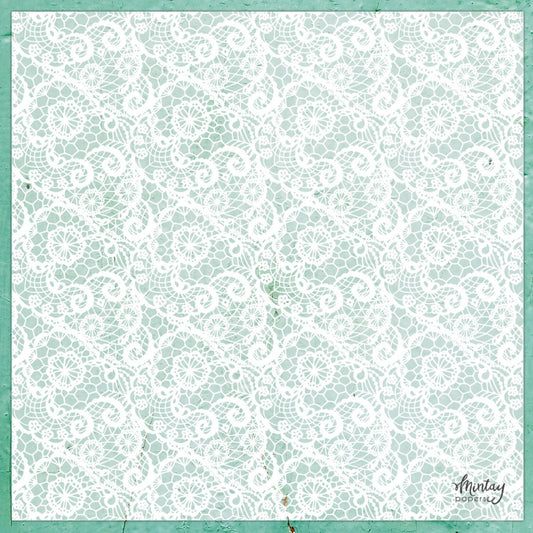 Mintay - Decorative Vellum 12x12 - Lace (1/shhet) - The Crafty Kiwi