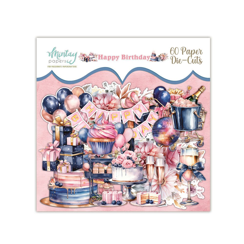 Mintay - Happy Birthday Bundle Pack + FREE Add-On 6x8 Paper Pack - The Crafty Kiwi