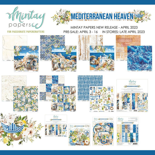 Mintay - MEDITERRANEAN HEAVEN - 12x12 Paper Pack - The Crafty Kiwi