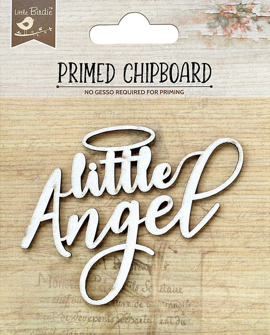 Nicole Crafts - Little Birdie Laser Cut Primed Chipboard 1/Pkg - Little Angel - The Crafty Kiwi