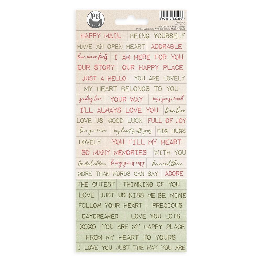 P13 - Dear Love Bundle with Double-Sided Paper Pad 12"X12", Stickers, Tags & Die-Cuts - The Crafty Kiwi