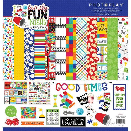 PhotoPlay - Family Fun Night - 12x12 Collection Pack - The Crafty Kiwi