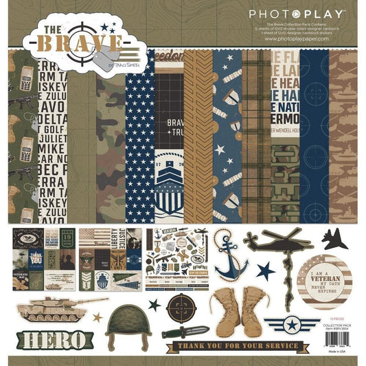 PhotoPlay - THE BRAVE - 12x12 Paper Pack - The Crafty Kiwi