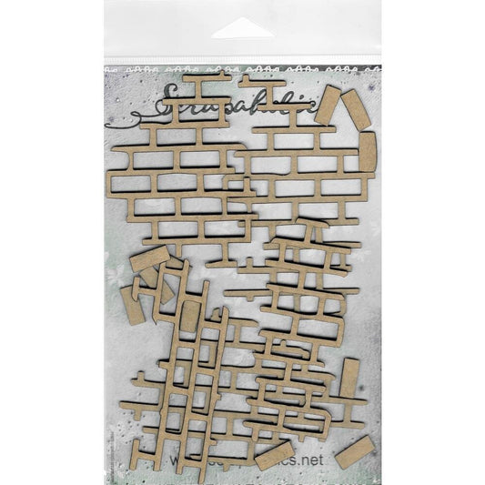 Scrapaholics - Laser Cut Chipboard - Brick Pieces - The Crafty Kiwi