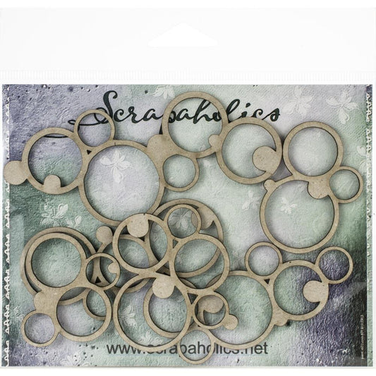 Scrapaholics - Laser Cut Chipboard - Circle Clusters - The Crafty Kiwi