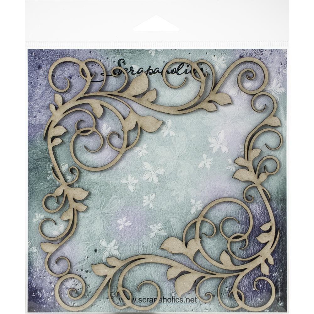 Scrapaholics - Laser Cut Chipboard - Corner Flourish 2 - The Crafty Kiwi