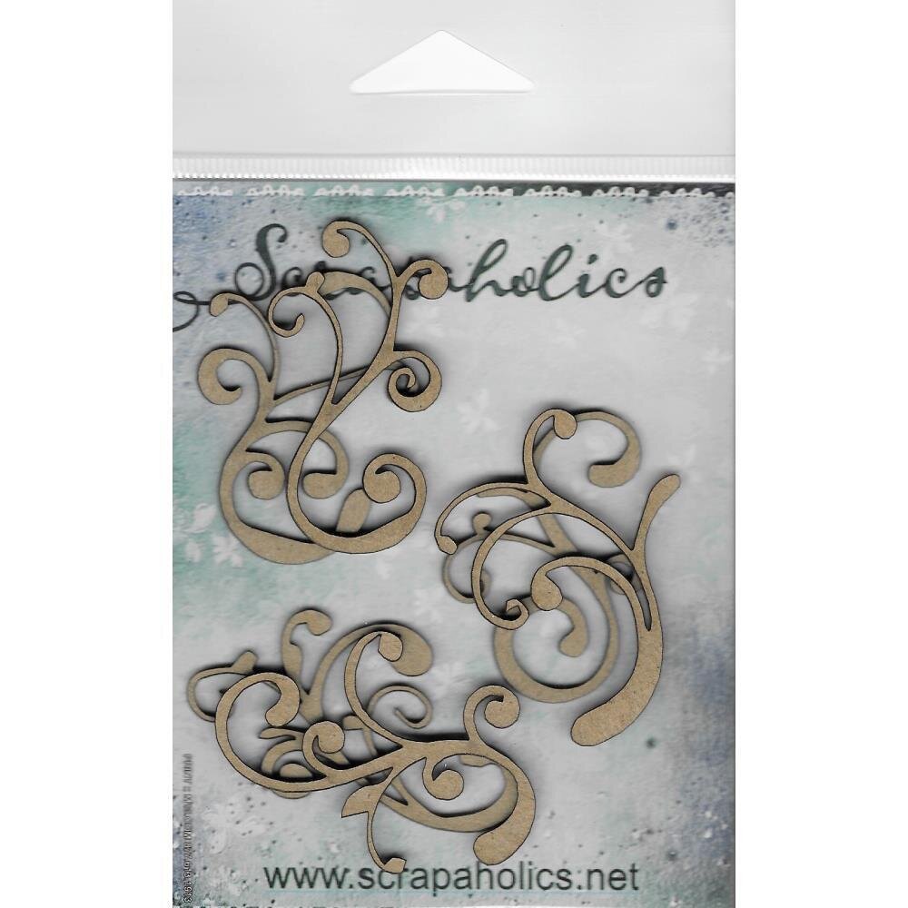 Scrapaholics - Laser Cut Chipboard - Flourish Bits - The Crafty Kiwi