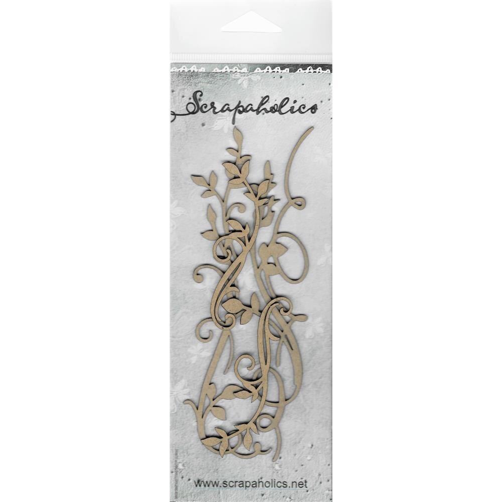 Scrapaholics - Laser Cut Chipboard - Leafy Flourish 2 - The Crafty Kiwi