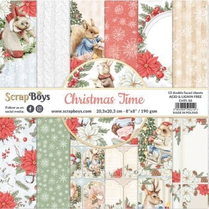 ScrapBoys - Christmas Time 8X8 - The Crafty Kiwi