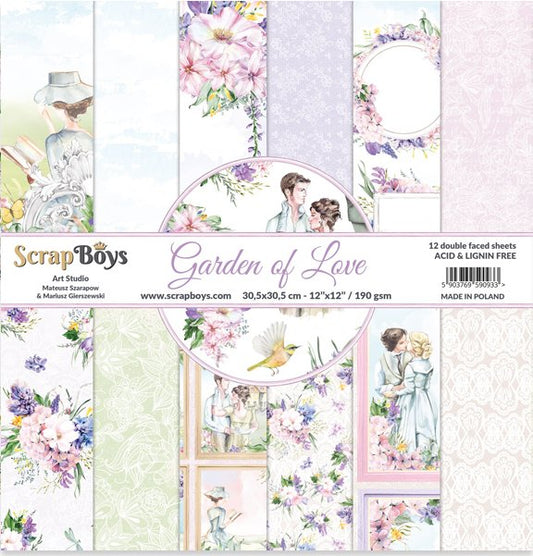 ScrapBoys - Garden of Love 8X8 - The Crafty Kiwi