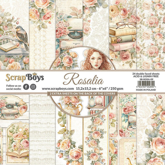 ScrapBoys - Rosalia 6X6 - The Crafty Kiwi