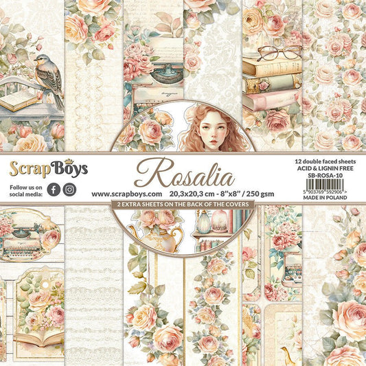 ScrapBoys - Rosalia 8X8 - The Crafty Kiwi
