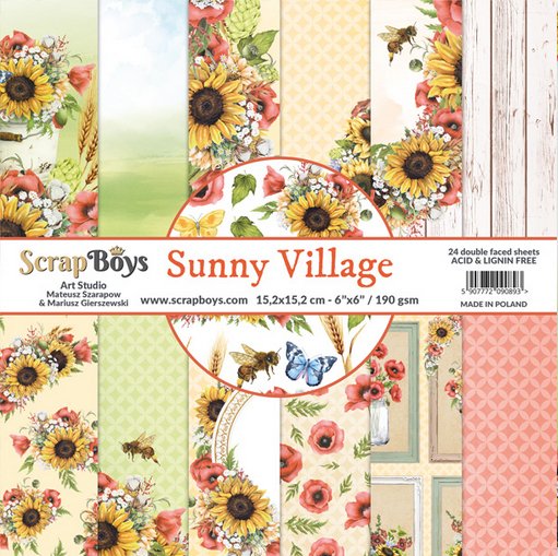 ScrapBoys - Sunny Village 6X6 - The Crafty Kiwi
