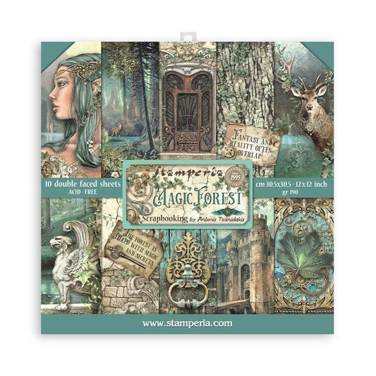 Stamperia - Magic Forest - 12x12 Paper Pack - The Crafty Kiwi