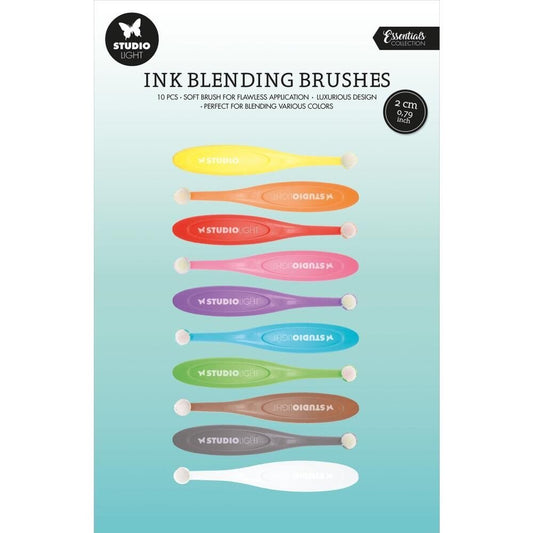 Studio Light - Ink Blending Brushes - 10mm (10/pack) - The Crafty Kiwi