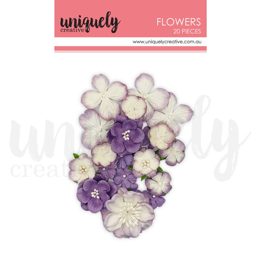 Uniquely Creative - Flowers - Dusty Purple - The Crafty Kiwi