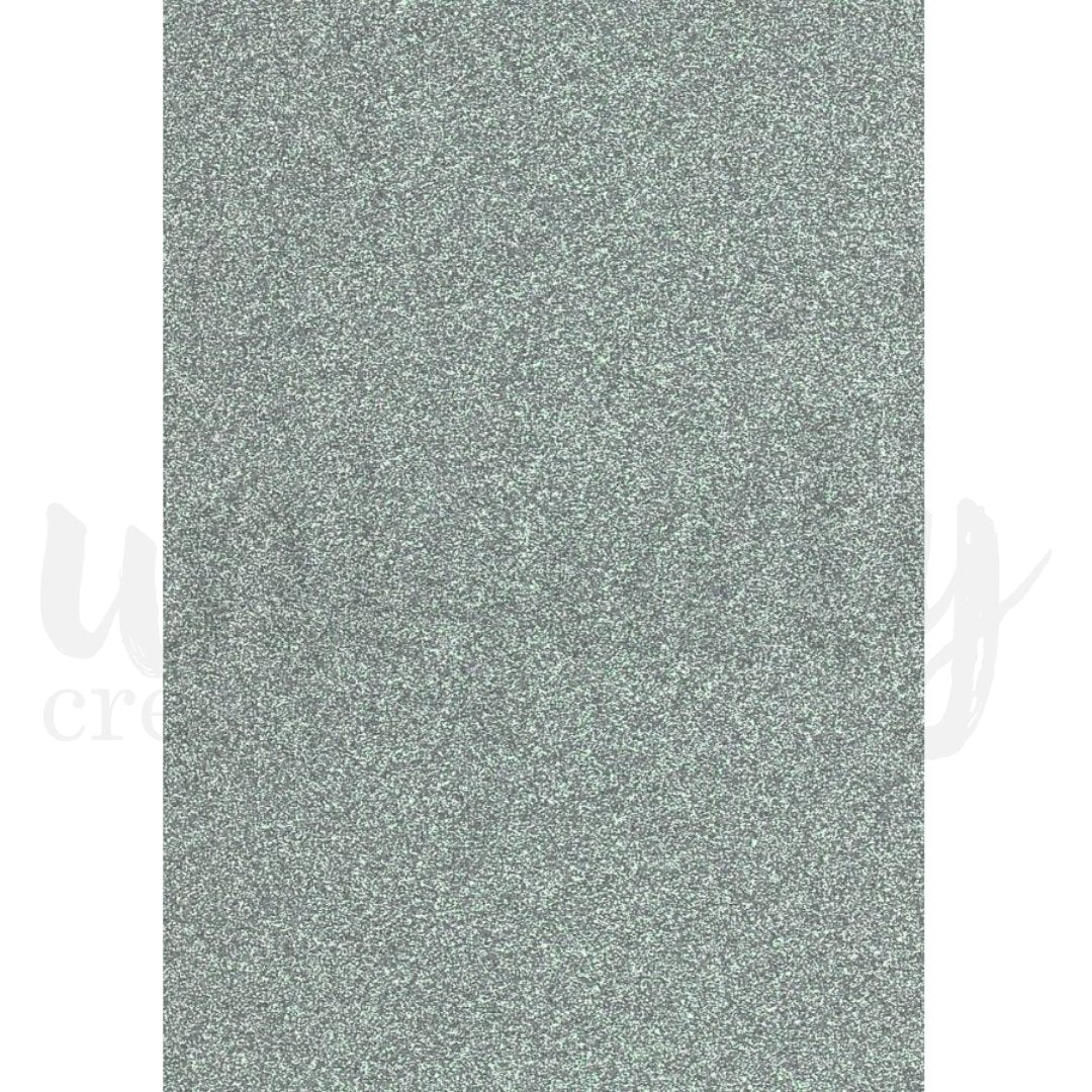 Uniquely Creative - Glitter Cardstock - Silver - A4 (single sheet) - The Crafty Kiwi