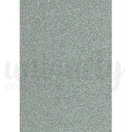 Uniquely Creative - Glitter Cardstock - Silver - A4 (single sheet) - The Crafty Kiwi