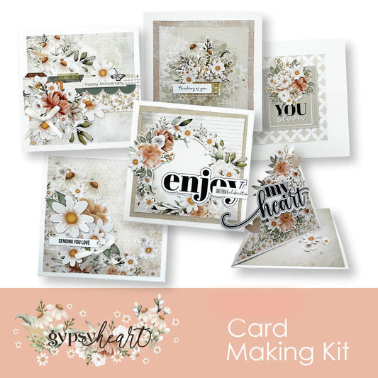 Uniquely Creative - Gypsy Heart Card Making Kit - The Crafty Kiwi