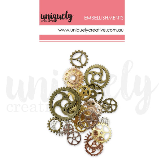 Uniquely Creative - Mixed Metal Cogs - The Crafty Kiwi
