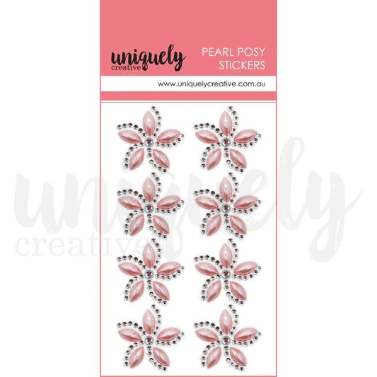Uniquely Creative - Pearl Posy Embellishments - Pink - The Crafty Kiwi