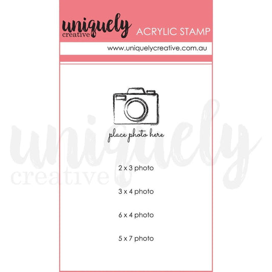 Uniquely Creative- "Place Photo Here" Stamp - The Crafty Kiwi