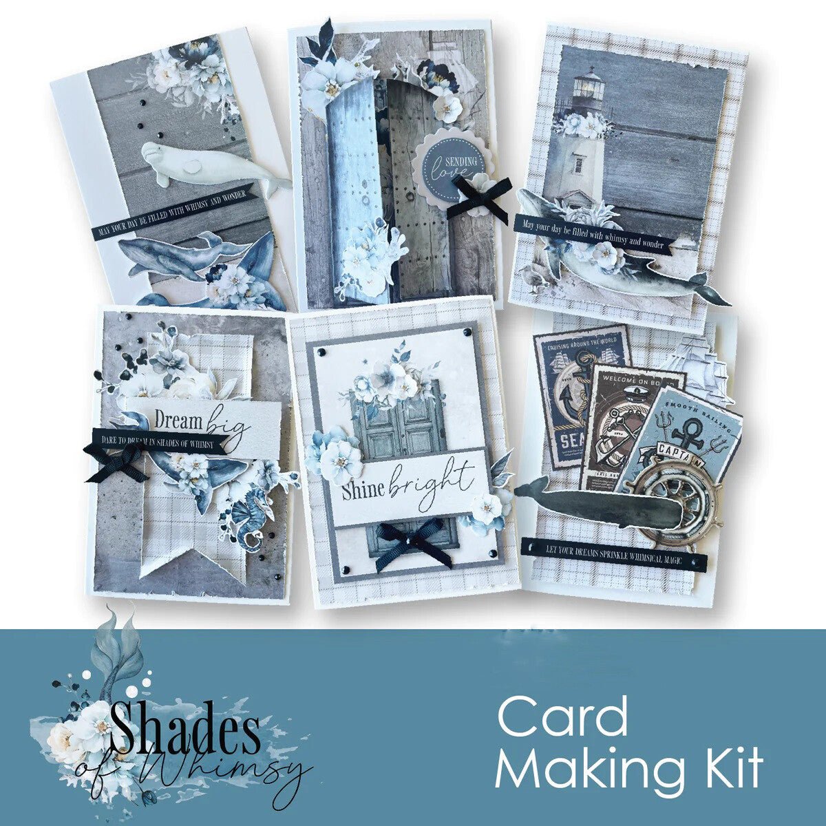 Uniquely Creative - Shades of Whimsy Card Making Kit - The Crafty Kiwi