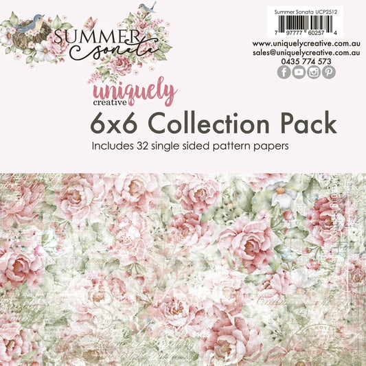 Uniquely Creative - Summer Sonata -6x6 Paper Pack 6x6 - The Crafty Kiwi