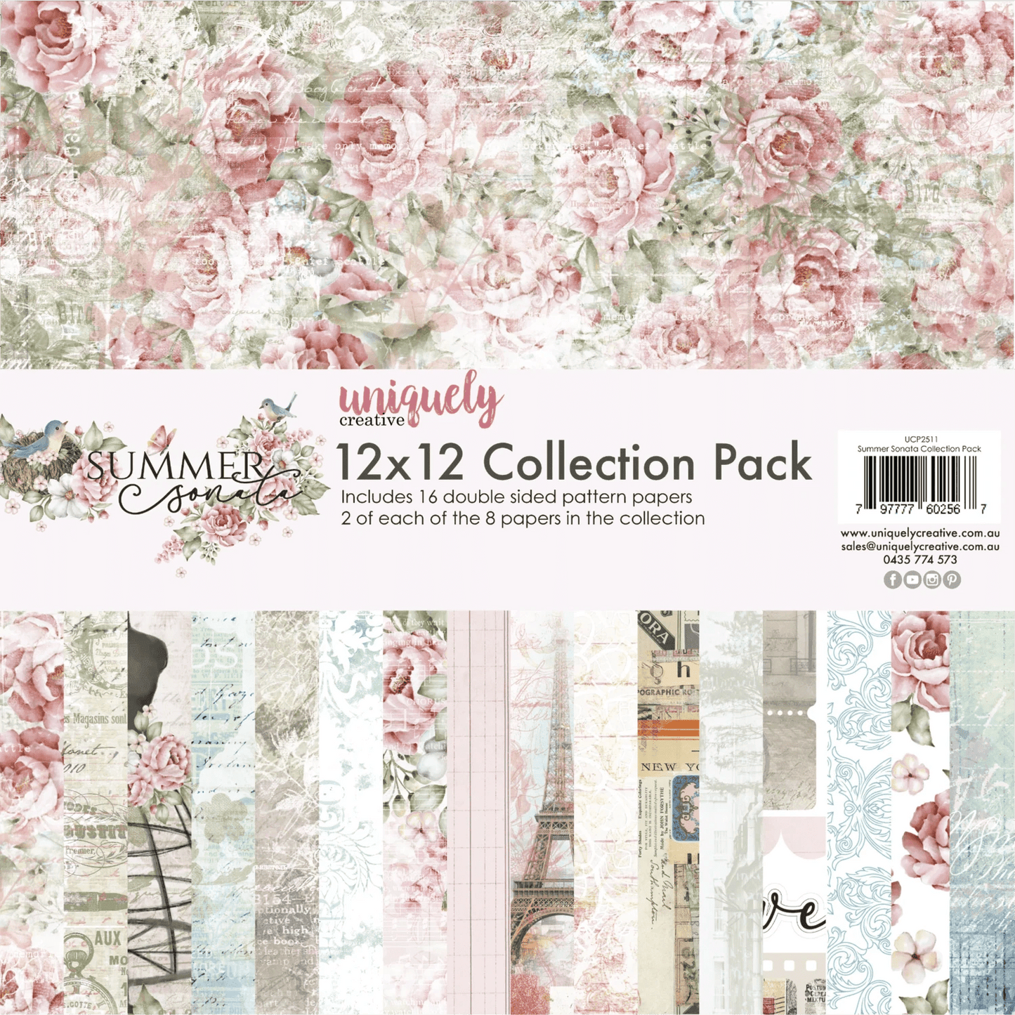 Uniquely Creative - Summer Sonata -Collection Bundle 12X12 - The Crafty Kiwi